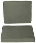 Outsunny Sitzkissen-Set f&uuml;r Drau&szlig;en Polyester Dunkelgrau 56L x 52B x 7H cm