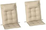 Outsunny Sitzkissen-Set f&uuml;r Drau&szlig;en Polyester Beige 116L x 50B x 5H cm