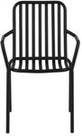 ebuy24 Peking Gartenstuhl Stapelbar Schwarz