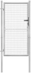 vidaXL Gartentor Verzinkter Stahl 105 x 150 cm Silber 144758