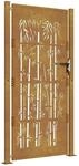 vidaXL Gartentor 105x205 cm Cortenstahl Bambus-Design 153189