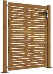 vidaXL Gartentor 105 x 130 cm Cortenstahl Quadratisches Design 153252