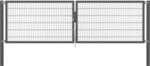 Doppeltor Flexo Plus 400 cm x 120 cm Pfosten 100 cm x 100 cm Anthrazit