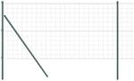 vidaXL Zaun mit Pfosten Gr&uuml;n 1 x 10 m Stahl 3350306