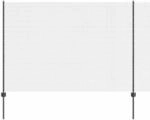 vidaXL Zaun mit Pfosten Grau 1,6 x 25 m Stahl und PVC 3336613