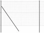 vidaXL Zaun mit Pfosten Grau 1,5 x 10 m Stahl und PVC 3350391