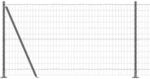 vidaXL Zaun mit Pfosten Grau 1,2 x 10 m Stahl und PVC 3350911