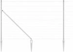 vidaXL Zaunpfosten Galvanisiert 50 x 1,5 m Stahl 3351464