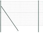 vidaXL Zaun mit Pfosten Gr&uuml;n 1,6 x 10 m Stahl und PVC 3350302