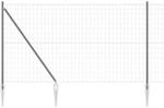 vidaXL Zaun mit Pfosten Grau 1,6 x 10 m Stahl und PVC 3350657