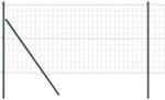 vidaXL Zaun mit Pfosten Gr&uuml;n 1 x 25 m Stahl 3350329