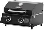 Taino Platinum Compact Dark Tischgrill 2 Brenner Gasgrill Edelstahl Kompakt Camping