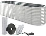 TTL GARDEN Ovales Garten-Hochbeet SPIRIT XL 320&times;80&times;80 cm &ndash; Extra Gro&szlig;es...