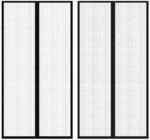 vidaXL Fliegengitter-T&uuml;rvorhang 2 Stk Magnet Schwarz 210x100 cm 40920