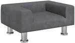 vidaXL Kindersofa Dunkelgrau 50x40x26,5 cm Samt 3196338