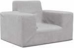vidaXL Kindersofa Hellgrau Weich Pl&uuml;sch 4104773