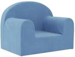 vidaXL Kindersofa Blau Weich Pl&uuml;sch 357008