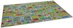 Snapstyle Kinder Spiel Stra&szlig;enteppich Grau Gr&uuml;n 160x240cm
