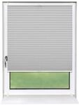 Deco-Raum Plissee Basic ohne Bohren 70x150cm Silber Blickdicht Klemmfix