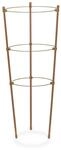 Relaxdays Rankhilfe 4er Set Eisen Kunststoff Braun H&ouml;henverstellbar 45 cm x 22 cm