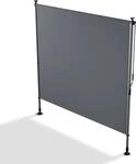 Juskys Senkrechtmarkise Barbados 200 x 310 cm Grau
