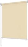 vidaXL Au&szlig;enrollo 140 x 140 cm Cremewei&szlig; 43440