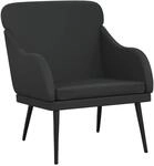 vidaXL Sessel Schwarz 63x76x80 cm Kunstleder 351424