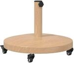 vidaXL Sonnenschirmst&auml;nder Helles Holz 48 x 48 x 32 cm 42010014