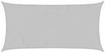 vidaXL Sonnensegel Hellgrau 4x2 m 100% Polyester Oxford 4000537