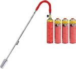 ROTHENBERGER Industrial Breitstrahlbrenner Turbo Plus Inkl 4X Multigas Je 600 Ml 