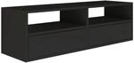 Selsey TV-H&auml;ngeboard Framme 100 cm mit Offenen Ablagen Schwarz