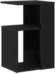 vidaXL Beistelltisch Schwarz Eichen-Optik 36 x 30 x 56 cm 862630