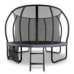 Juskys Trampolin SkyBounce M in Schwarz/Anthrazit