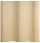 Homestyle4u Paravent Raumteiler in Hellbraun 250x200 cm 303