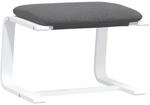 vidaXL Fu&szlig;hocker Dunkelgrau 51x41x40 cm Stoff Modell 1