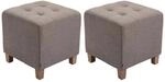 CLP 2er Set Sitzhocker Pharao Taupe