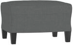 vidaXL Fu&szlig;hocker Dunkelgrau 60x50x41 cm Stoff 349328
