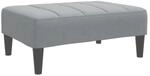 vidaXL Fu&szlig;hocker Hellgrau 77x55x31 cm Stoff 4007380