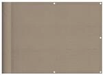 vidaXL Balkon-Sichtschutz Taupe 75x700 cm 100 % Polyester-Oxford 4000235
