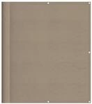 vidaXL Balkon-Sichtschutz Taupe 120x700 cm 100 % Polyester-Oxford 4000249