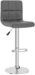 vidaXL Barhocker Grau Kunstleder 334224
