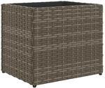 vidaXL Pflanzk&uuml;bel Grau 36x30x32 cm Poly Rattan 2103875