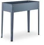 Relaxdays Hochbeet Stahl Grau Schmal 80 cm x 86 cm x 40,5 cm 6,5 kg