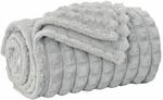 vidaXL &Uuml;berwurfdecke Grau 200 x 150 cm Fleece 42016922