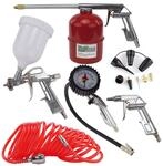 TRUTZHOLM Druckluft Set Reifenf&uuml;ller Ausblaspistole Farbspritzpistole Spr&uuml;hpistole