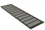 MS Beschl&auml;ge T&uuml;rl&uuml;ftungsgitter 150 x 300 mm Aluminium Braun Eloxiert