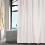 MSV Duschvorhang Polyester 240 cm x 200 cm Wei&szlig;