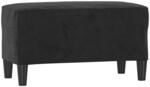vidaXL Sitzbank Schwarz 70x35x41 cm Samt 349402