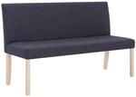 vidaXL Sitzbank 139,5 cm Dunkelgrau Polyester