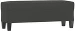 vidaXL Sitzbank Dunkelgrau 100x35x41 cm Mikrofasergewebe 349467